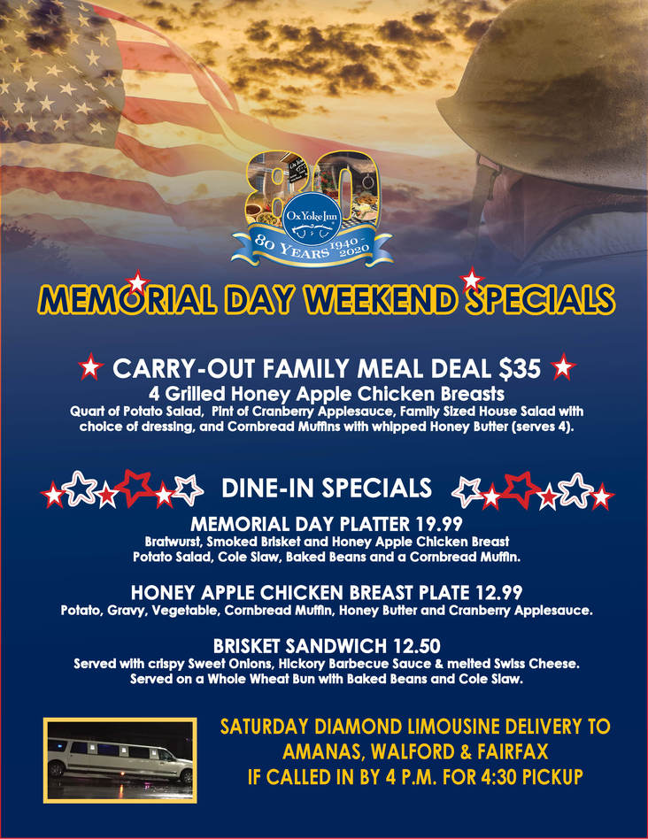 Memorial Day 2025 Specials Aili Valaria